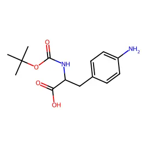 3-(4-Amino-phenyl)-2-tert-butoxycarbonylamino-propionic acid structure