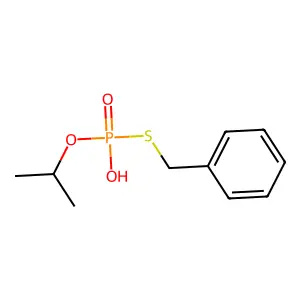 S-Benzyl O-isopropyl hydrogen phosphorothioate structure