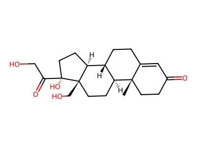 18-Hydroxy-11-deoxycortisol structure