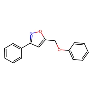 5-(Phenoxymethyl)-3-phenyl-1,2-oxazole structure