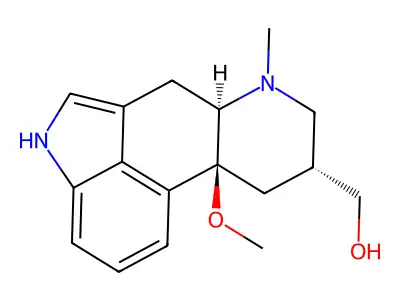 10-alpha-Methoxydihydrolysergol structure