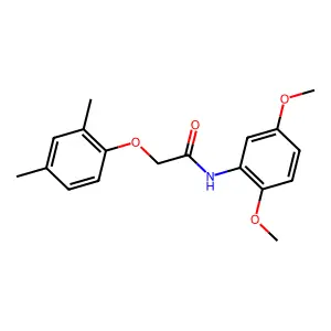 N-(2,5-dimethoxyphenyl)-2-(2,4-dimethylphenoxy)acetamide structure