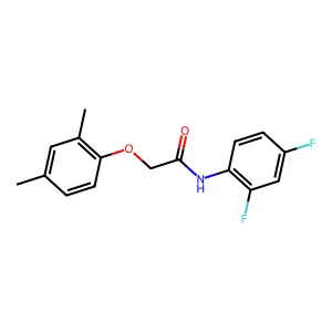 N-(2,4-difluorophenyl)-2-(2,4-dimethylphenoxy)acetamide structure