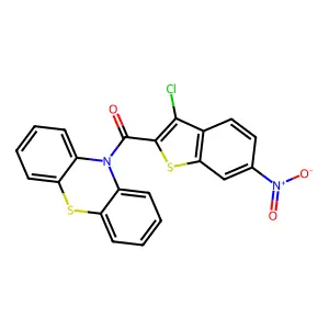 (3-Chloro-6-nitro-1-benzothiophen-2-yl)-phenothiazin-10-ylmethanone structure