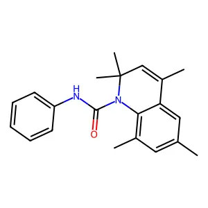 2,2,4,6,8-pentamethyl-N-phenylquinoline-1-carboxamide structure