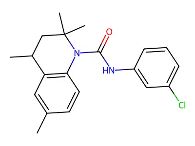 N-(3-chlorophenyl)-2,2,4,6-tetramethyl-3,4-dihydroquinoline-1(2H)-carboxamide structure