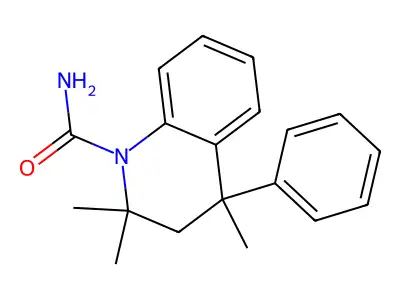 2,2,4-trimethyl-4-phenyl-3H-quinoline-1-carboxamide structure