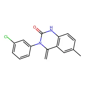 3-(3-chlorophenyl)-6-methyl-4-methylidene-1H-quinazolin-2-one structure