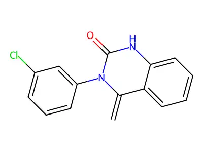 3-(3-chlorophenyl)-4-methylidene-1H-quinazolin-2-one structure