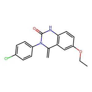 3-(4-chlorophenyl)-6-ethoxy-4-methylidene-1H-quinazolin-2-one structure