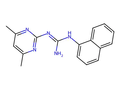 1-(4,6-Dimethylpyrimidin-2-yl)-3-(naphthalen-1-yl)guanidine structure