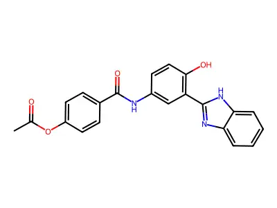 4-(Acetyloxy)-N-[3-(1H-benzimidazol-2-yl)-4-hydroxyphenyl]benzamide structure