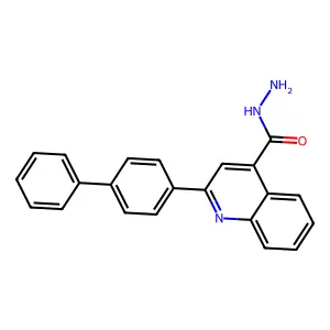 2-(4-Phenylphenyl)quinoline-4-carbohydrazide structure