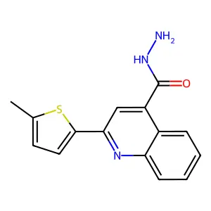 2-(5-Methylthiophen-2-yl)quinoline-4-carbohydrazide structure