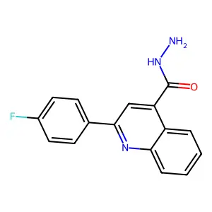 2-(4-Fluorophenyl)quinoline-4-carbohydrazide structure