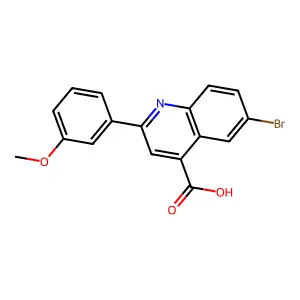 6-Bromo-2-(3-methoxyphenyl)quinoline-4-carboxylic acid structure