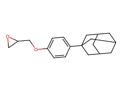 2-[4-(Adamantan-1-yl)phenoxymethyl]oxirane structure