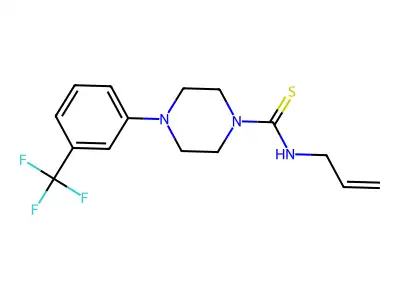 N-allyl-4-[3-(trifluoromethyl)phenyl]-1-piperazinecarbothioamide structure