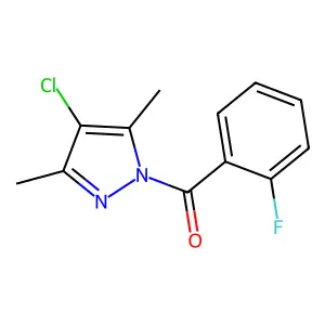 (4-Chloro-3,5-dimethylpyrazol-1-yl)-(2-fluorophenyl)methanone structure