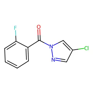 (4-Chloropyrazol-1-yl)-(2-fluorophenyl)methanone structure
