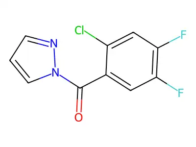 (2-Chloro-4,5-difluorophenyl)-pyrazol-1-ylmethanone structure