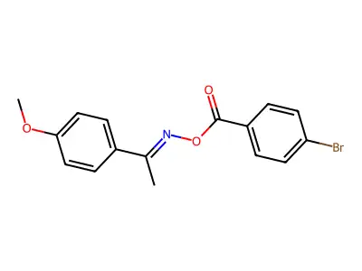 [1-(4-Methoxyphenyl)ethylideneamino] 4-bromobenzoate structure