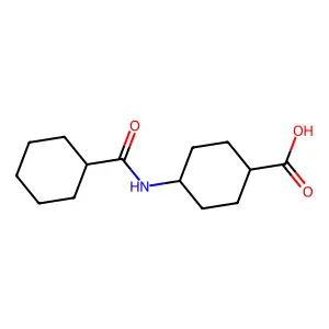 4-(cyclohexanecarbonylamino)cyclohexane-1-carboxylic Acid structure