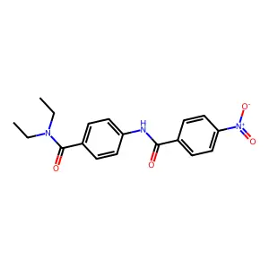 N,N-diethyl-4-[(4-nitrobenzoyl)amino]benzamide structure