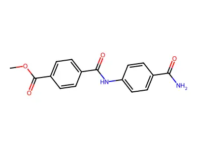 Methyl 4-[(4-carbamoylphenyl)carbamoyl]benzoate structure