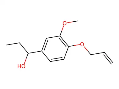1-[3-Methoxy-4-(prop-2-en-1-yloxy)phenyl]propan-1-ol structure