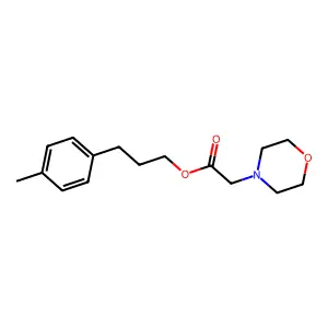 3-(p-Tolyl)propyl 2-morpholinoacetate structure
