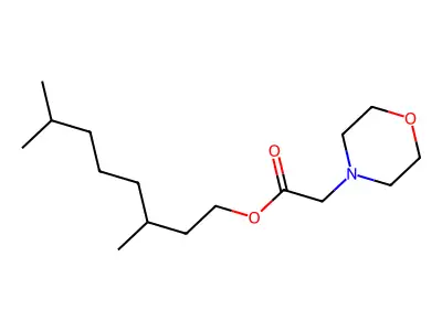 3,7-Dimethyloctyl morpholin-4-ylacetate structure