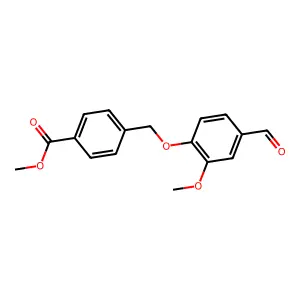Methyl 4-((4-formyl-2-methoxyphenoxy)methyl)benzoate structure