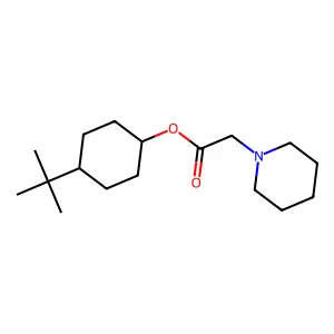(4-Tert-butylcyclohexyl) 2-piperidin-1-ylacetate structure