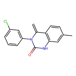3-(3-chlorophenyl)-7-methyl-4-methylidene-1H-quinazolin-2-one structure