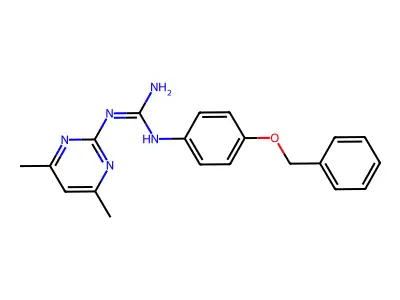 1-(4-(Benzyloxy)phenyl)-3-(4,6-dimethylpyrimidin-2-yl)guanidine structure
