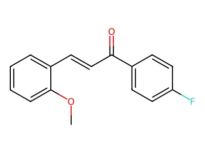 1-(4-Fluorophenyl)-3-(2-methoxyphenyl)prop-2-en-1-one structure