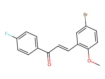 3-(5-Bromo-2-methoxyphenyl)-1-(4-fluorophenyl)prop-2-en-1-one structure