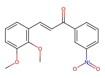 (2E)-3-(2,3-dimethoxyphenyl)-1-(3-nitrophenyl)prop-2-en-1-one structure