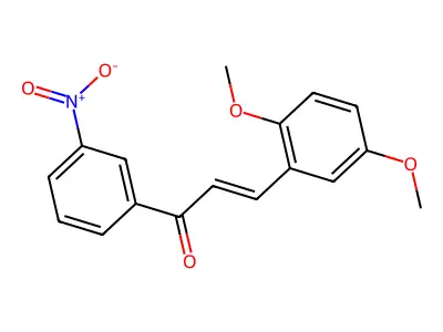 3-(2,5-Dimethoxyphenyl)-1-(3-nitrophenyl)prop-2-en-1-one structure