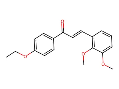 3-(2,3-Dimethoxyphenyl)-1-(4-ethoxyphenyl)prop-2-en-1-one structure