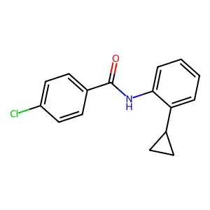 4-氯-N-(2-环丙基苯基)苯甲酰胺 structure