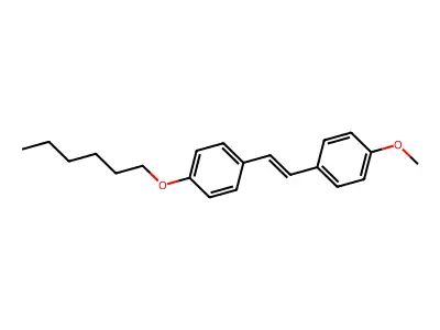 1-Hexoxy-4-[2-(4-methoxyphenyl)ethenyl]benzene structure