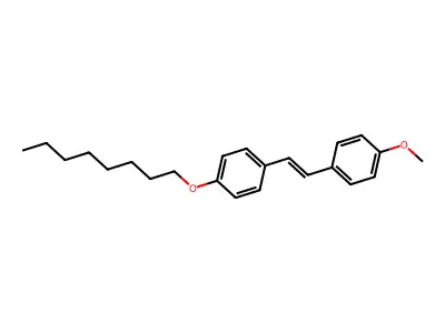 1-Methoxy-4-[2-(4-octoxyphenyl)ethenyl]benzene structure