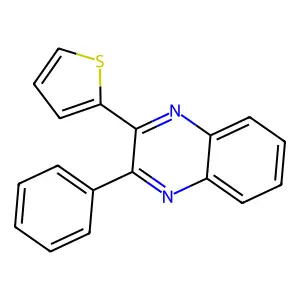 2-Phenyl-3-thiophen-2-ylquinoxaline structure