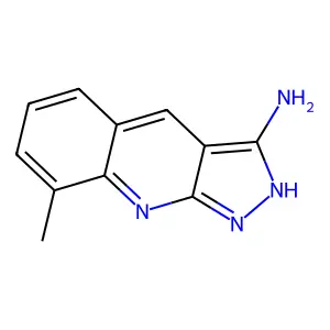 8-Methyl-1H-pyrazolo[3,4-b]quinolin-3-ylamine structure