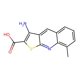 Ethyl 3-amino-8-methylthieno[2,3-b]quinoline-2-carboxylate structure