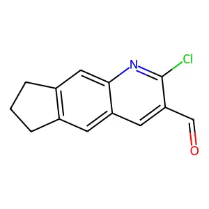 2-Chloro-7,8-dihydro-6H-cyclopenta[g]quinoline-3-carbaldehyde structure