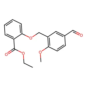 Ethyl 2-[(5-formyl-2-methoxybenzyl)oxy]benzoate structure