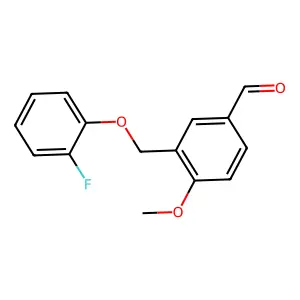 3-[(2-Fluorophenoxy)methyl]-4-methoxybenzaldehyde structure